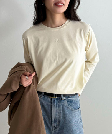 センターFR刺繍ロンTシャツ