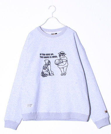 【Duckster/ダックスター】刺繍クルーネックスウェット