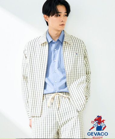 【GEVACO/ゲバコ】ジップアップ シャツジャケット