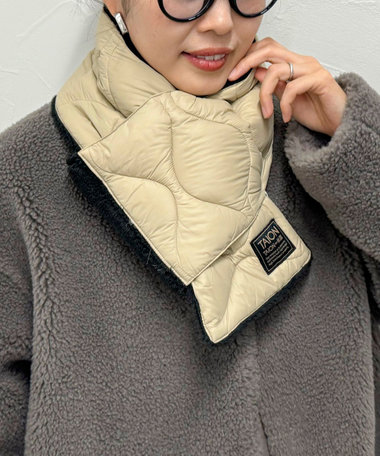 【WEB限定】【TAION/タイオン】ミリタリーリバーシブルダウンスカーフ