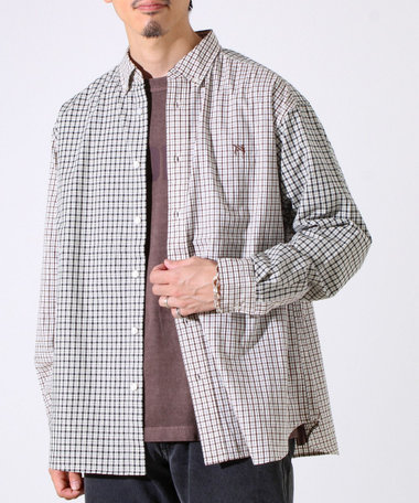 【BOY刺繍】クレイジーパターン ボタンダウンシャツ