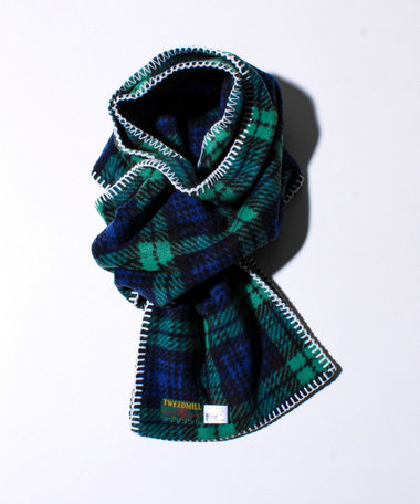［WEB限定 SPECIAL PRICE！］【GLOSTER別注】【TWEEDMILL】ブランケットステッチフリーススカーフ