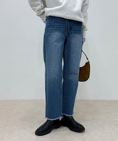 カットオフデニムパンツ