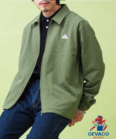 【GEVACO/ゲバコ】ジップアップ シャツジャケット