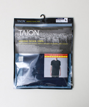 【TAION / タイオン】メリノウール アンダーウェア ハーフスリーブ Tシャツ