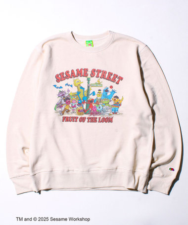 【SESAME STREET × FOTL】キャラ集合 甘編み裏毛スウェット