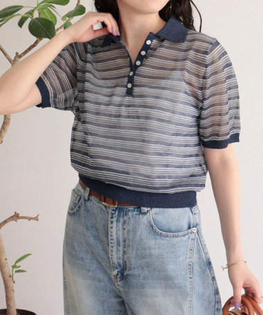 シアーボーダーポロニット