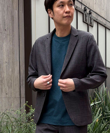 《ビジカジ/セットアップ対応》Reflax　キャンバス　テーラーカーデ