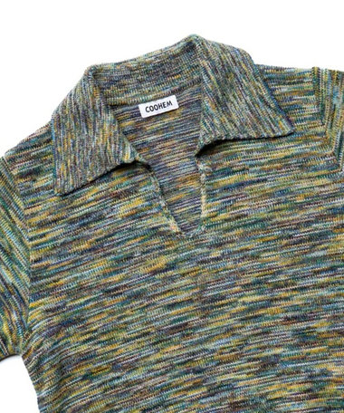 【COOHEM/コーヘン】鬼カスリ ポロ衿スキッパーPO 26AW