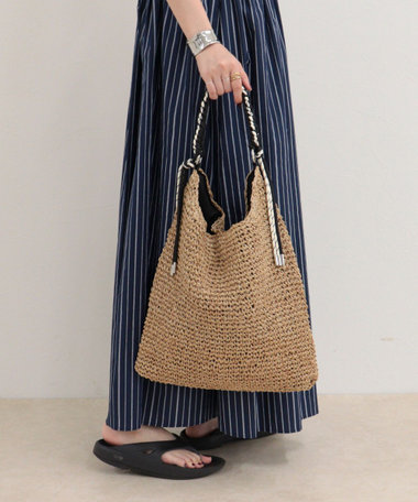 パラコードハンドルクロッシェトートバッグ