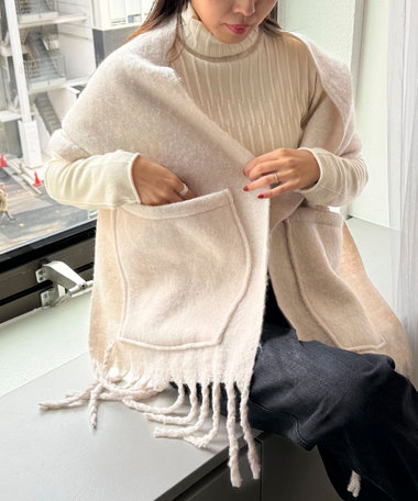 ポケ付きフリンジストール