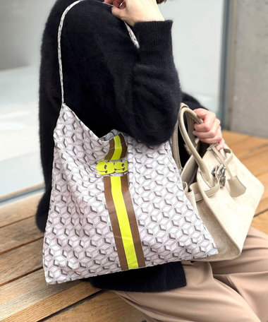 【grace grace/グラスグラス】アイビーモノグラムサブバッグ M