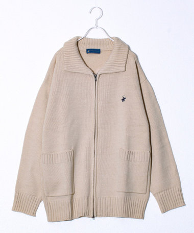 【BEVERLY HILLS POLO CLUB】UNISEX ライトカウチンカーデ