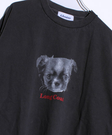 【人気シリーズ】【DOG&CAT】犬猫ピグメント クルーネックロンT