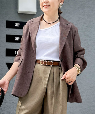 ウォッシャブルカラミオーバージャケット