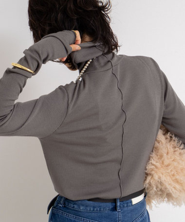 MY STANDARD ウォッシャブルリブタートルネック