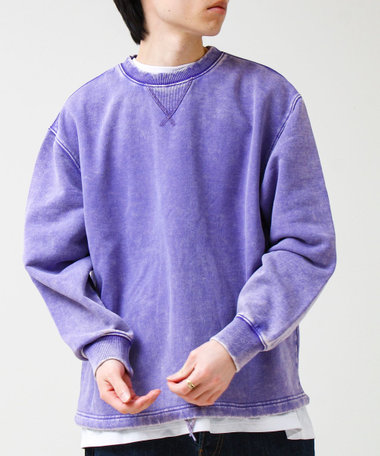 カラフルスノーパウダー 裏毛プルオーバースウェット