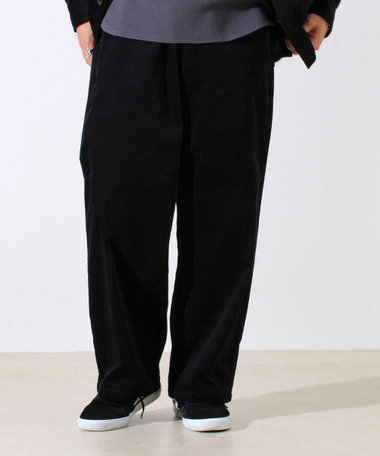 【セットアップ対応】【GEVACO】コーデュロイ イージーワイドパンツ