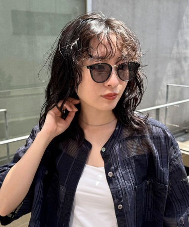 ［WEB限定 SPECIAL PRICE！］メタルテンプルボストンサングラス