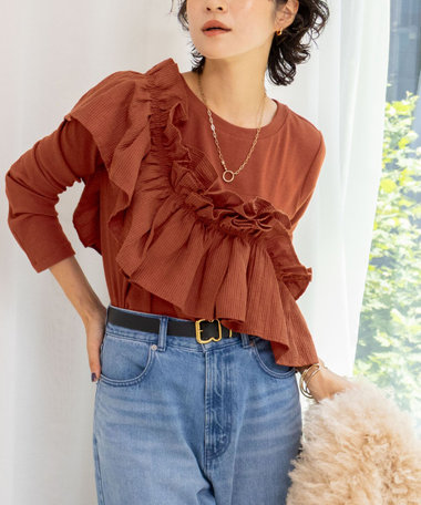 リエミラー/アールエムデニム　天竺ボーダープルオーバーカットソー カットソー｜トップス｜Rie Miller/RM denim(リエミラー/アール