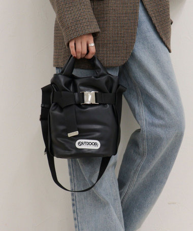 【OUTDOOR PRODUCTS】合皮2wayベルトトートバッグSS