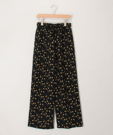 チューリッププリントワイドパンツ