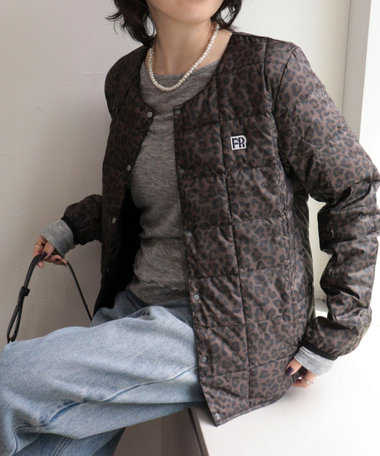 《別注》【TAION/タイオン】CREW NECK BUTTON DOWN JKT ダウンジャケット