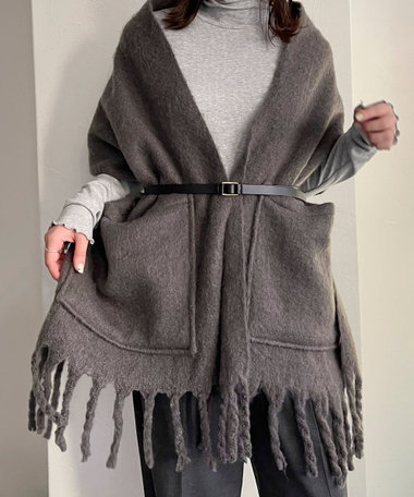 ポケ付きフリンジストール