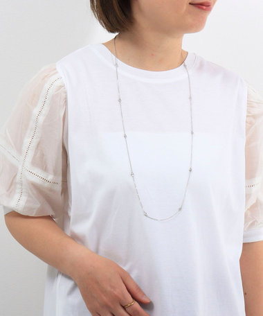 ジルコニアチェーンネックレス