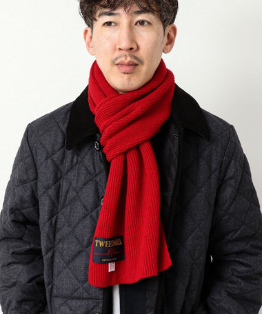 【TWEEDMILL/ツイードミル】別注ウールリブマフラー25