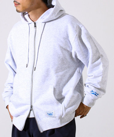 【JACKPURCELL/ジャックパーセル】コーマ裏毛 フルジップパーカー