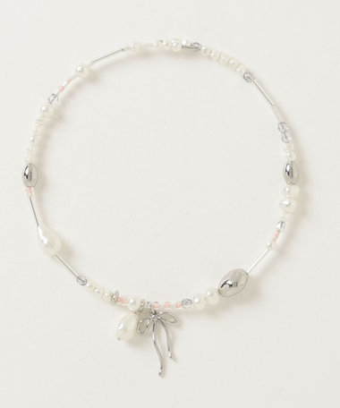 MIXビーズソフトワイヤーチョーカー