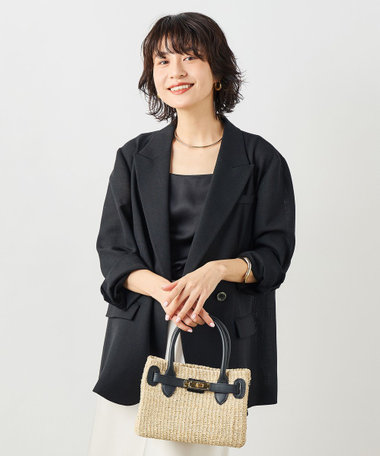 【極美品】Nolley's Sophi ジャケットズボンスーツセットネイビー系 セール】《セットアップ対応》シャークダブルジャケット（テーラード
