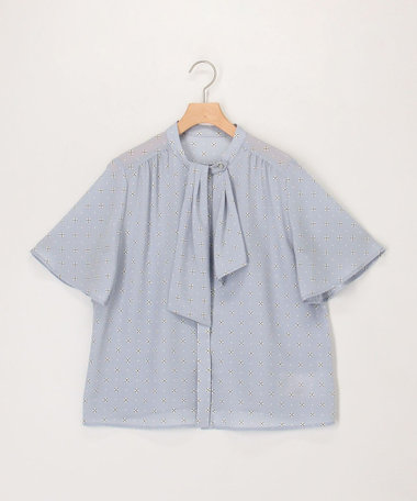 フラワープロバンスプリントブラウス