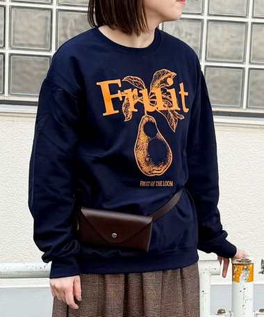 【FRUIT OF THE LOOM】FTL 25FW PRINT SWEAT3　裏起毛プリントスウェット