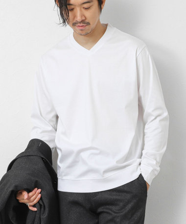 NOLLEY'S ホワイト 長袖カットソー タグ付き NOLLEY'S ホワイト 長袖カットソー タグ付き ロゴプリントロンT