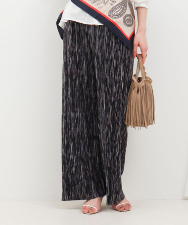 ［WEB限定 SPECIAL PRICE！］楊柳プリーツ柄パンツ