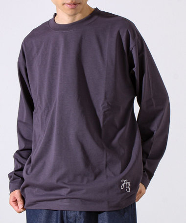 【MARUDE COTTON】ロープ刺繍Ｔ ロングスリーブ