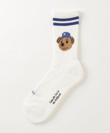 【ROSTER SOX/ロスターソックス】TEAM BEAR ラインソックス 靴下 日本製