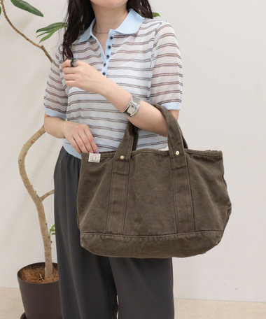 【TRIFFER/トリファー】カラーコットントートバッグ