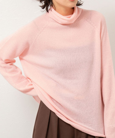 【WEB&一部店舗限定】PUREカシミヤタートルネックニット