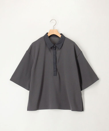 カットジョーゼット衿つきプルオーバー