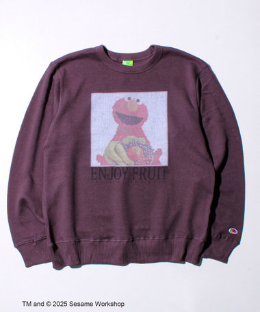【SESAME STREET × FOTL】エルモ 甘編み裏毛スウェット