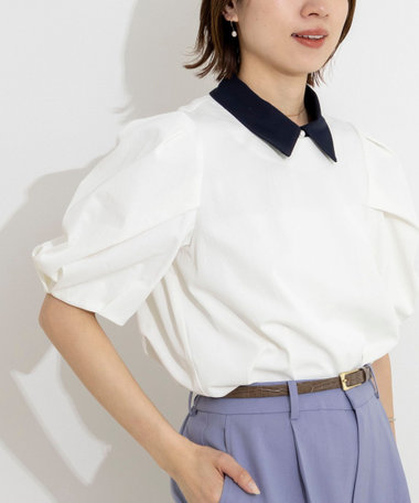 2WAY襟ブラウス
