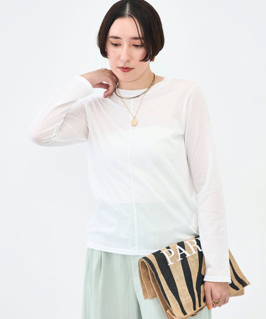 ウォッシャブル綿ナイロンシアーロンＴ