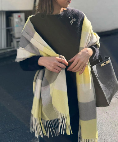 【TWEEDMILL/ツィードミル】ラムズウールストール