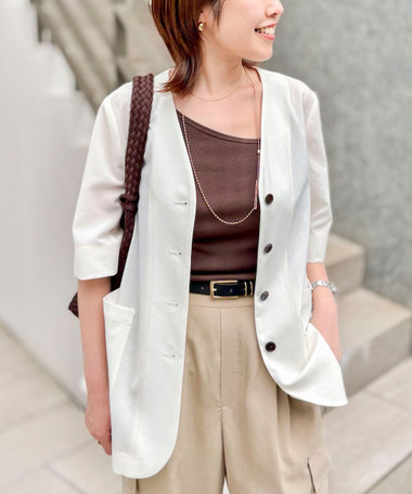 ウォッシャブル高機能半袖ジャケット