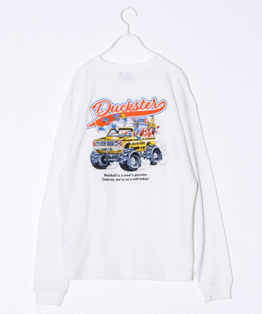 【Duckster/ダックスター】ヴィンテージ調ワッフルロンT