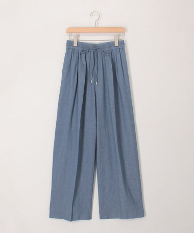 《セットアップ対応》シアーデニムワイドパンツ