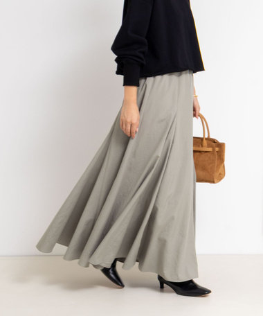 2and NOLLYS セカンドノーリーズ 綿ナイロンマチ入り マキシスカート セール 20%OFF】綿ナイロンマチ入りマキシスカート(504631527
